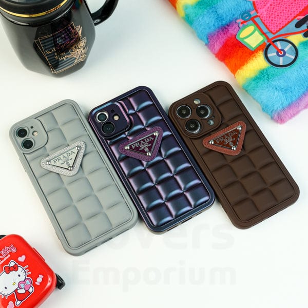 Luxury Checkered Puffer Case for iPhones Covers Emporium