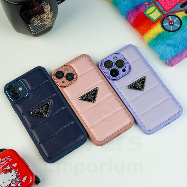 New Luxury branded puffer phone case Covers Emporium