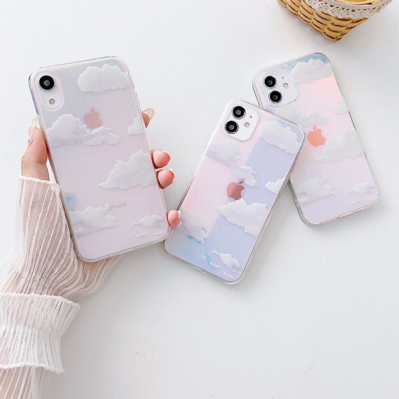 Shimmering Holographic Cloud Phone case Covers Emporium