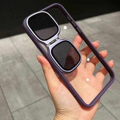 Metal Stand Sunglasses Phone Case