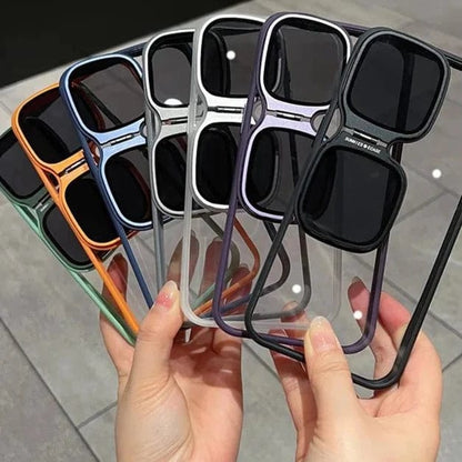 Metal Stand Sunglasses Phone Case