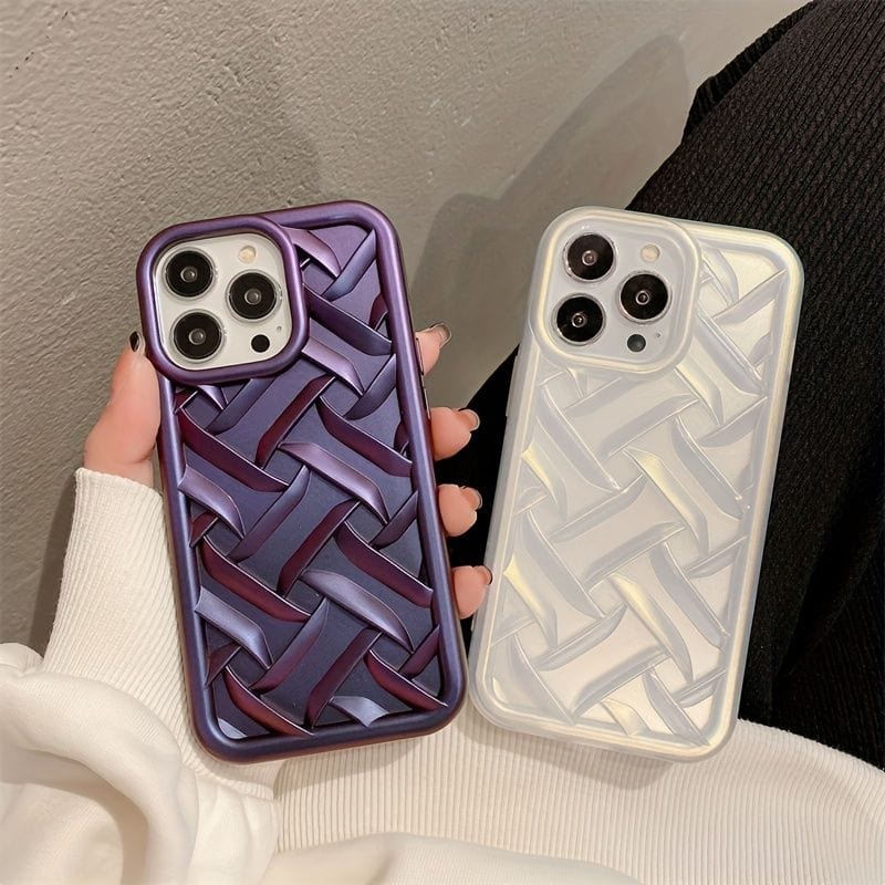 Metallic Pattern Silicone iPhone Case