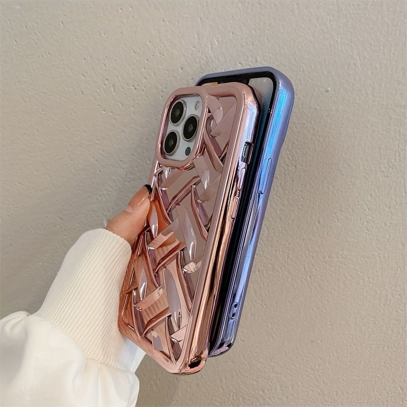 Metallic Pattern Silicone iPhone Case