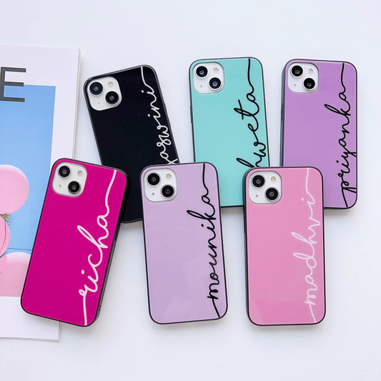 Custom Name Glass Phone Cases