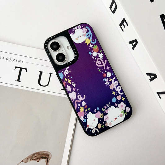 Cute Purple Luxury Silicone iPhone Case Design