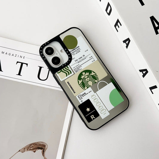 Luxury Mirror Phone case for Coffee Lovers  (Only For iPhones)